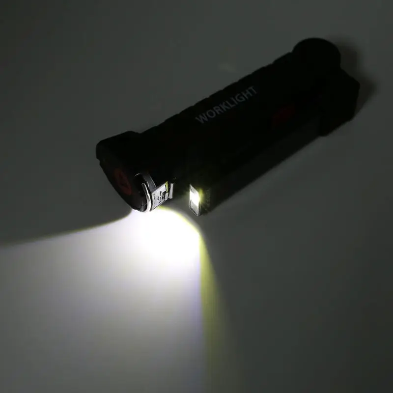 

Portable mergency Equipment COB Work Light Foldable USB Rechargeable E With Magnetic Base Flashlight