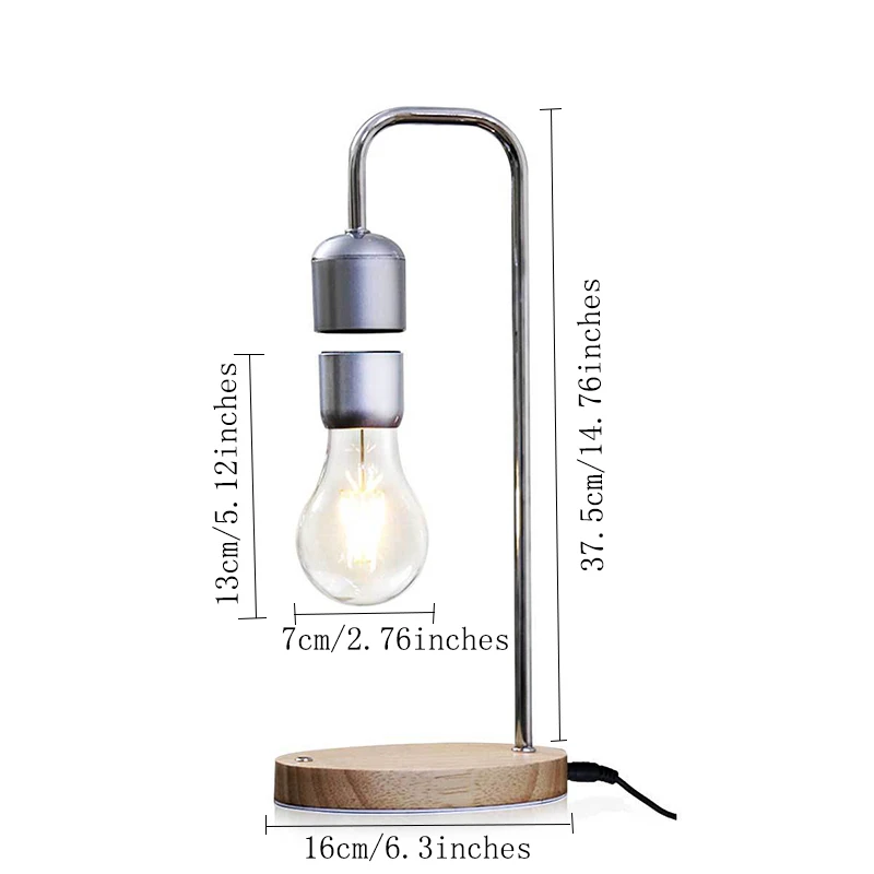 Светодиодная Магнитная левитационная лампа Hover, беспроводная настольная лампа, креативный подарок, Магическая, высокая, черная, высокотехнологичная, научная, гик, с сенсорным затемнением, выставка