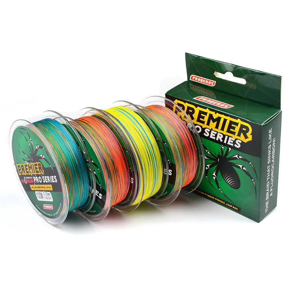 

Powerful 4 Series 100 Meters Strong Horse Line Multicolored Braided Wire PE Line 0.3#-10# Fishing Line Fishing Gear