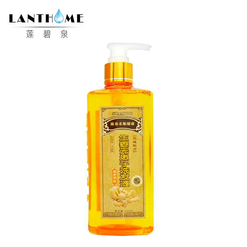 300ml Ginger Shampoo Anti Hair Baldness Anti Hair Loss Dandruff Black Hair Shampoo Professional Grow Thick Growth