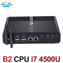 Окна Mini PC i7 4500U i7 4650U Barebone HTPC Платформа Intel NUC Безвентиляторный Компьютер Haswell Графика HD 4400/5000 300 м Wi-Fi