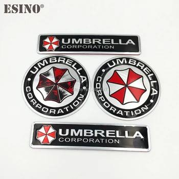 

Car Styling Umbrella Corporation Zombie Outbreak Response Team 3D Metal Chrome Aluminium Alloy 3D Emblem Badge Sticker Decal