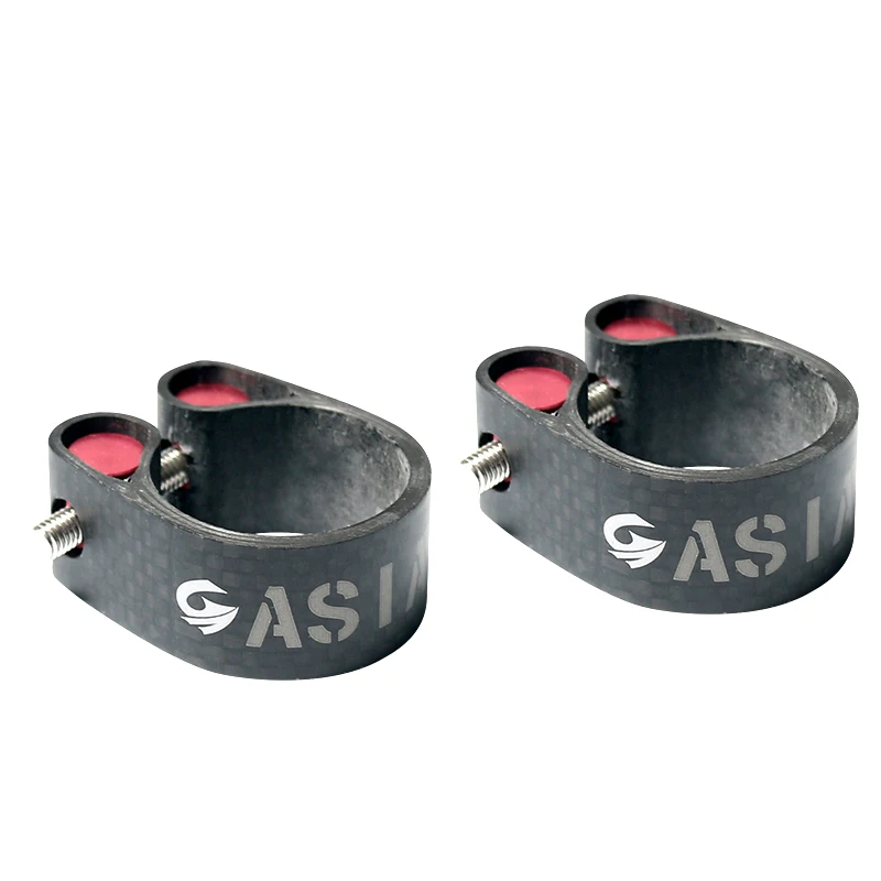 

2016 New ASIACOM Full Carbon Fiber Bicycle Seatposts Clamps MTB Road Bike Clamp Bicycle Bike Parts Seat clamp Clip 31.8mm/34.9mm