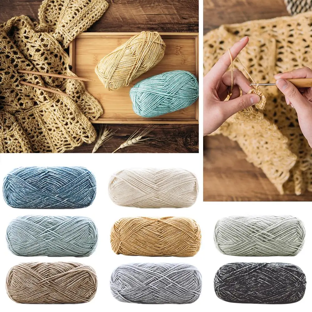 

50g/pc Winter DIY Knitting Soft Milk Cotton Yarn Baby Wool Yarn Hand Knitted Blanket Sweater Scarf Doll Crochet Yarn 27