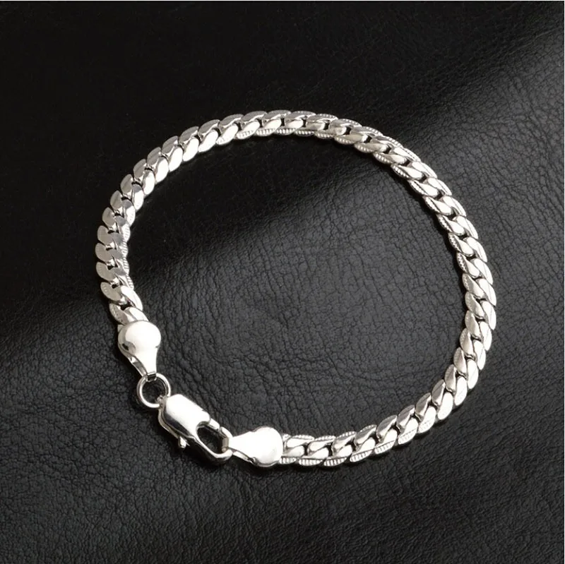 Простой браслет-цепочка из нержавеющей стали для мужчин, браслеты и браслеты для мужчин и женщин в стиле хип-хоп, вечерние ювелирные изделия в стиле панк-рок 24 см