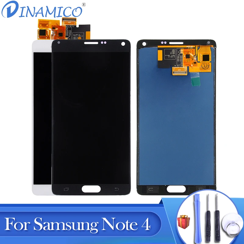 

Dinamico Note 4 Lcd With Touch Screen Digitizer Assembly For Samsung Galaxy Note 4 N910F Display N910P N910A N910F N910M Lcd