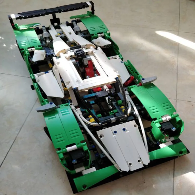 

New Technic Series The 24 hours Race Car Building Assembled Blocks Bricks Enlighten fit legoings 42039 Toy birthday Gifts fit