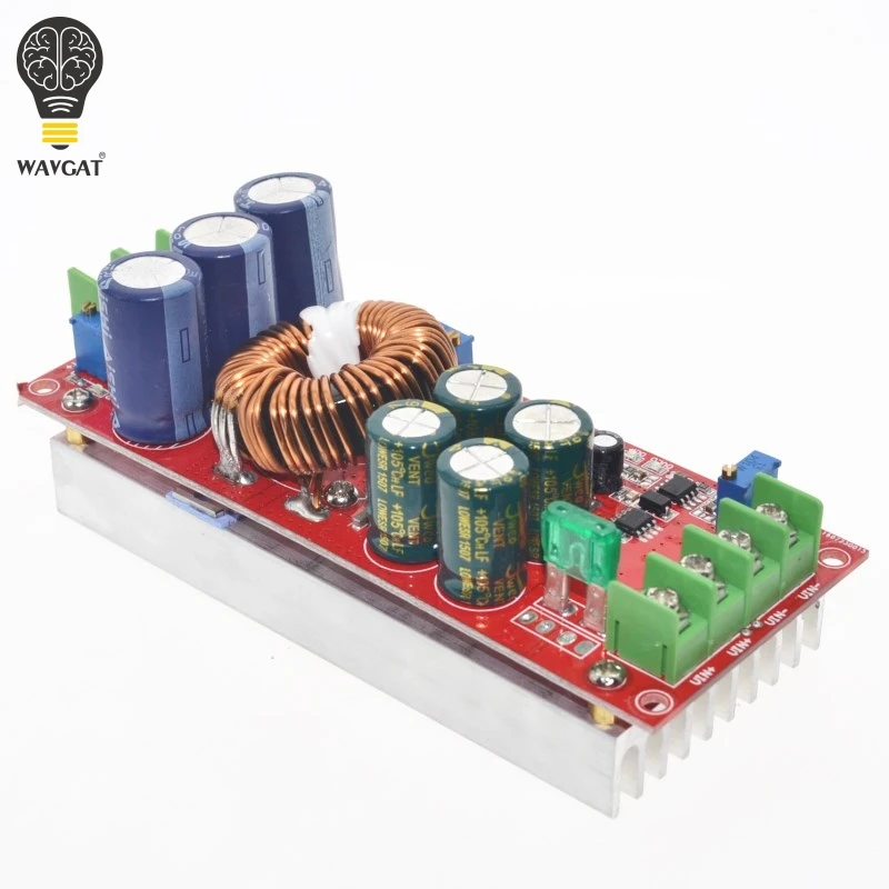 

5pcs/lot 1200W 20A DC Converter Boost Step-up Power Supply Module IN 8-60V OUT 12-83V