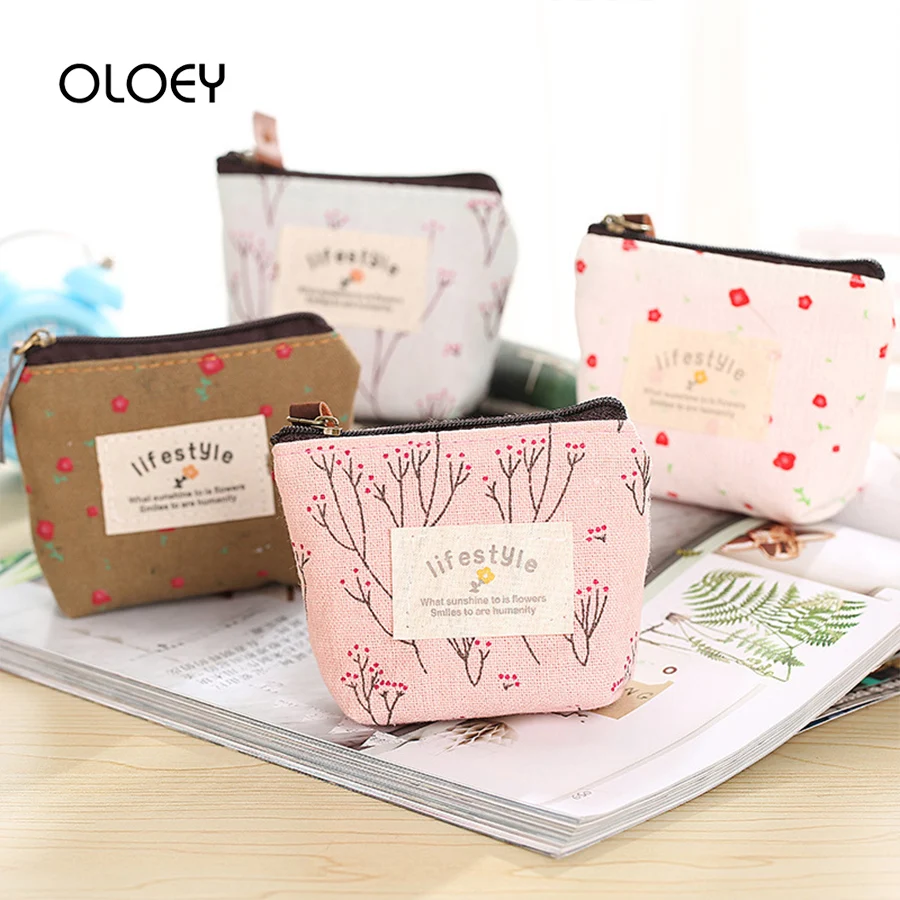 

Cute Coin Purses Plaid Wallet Pouch Ladies Canvas Bag Small Women Clutch Bag Sac Main Femme Mini Cartoon Zipper Coin Storage Bag
