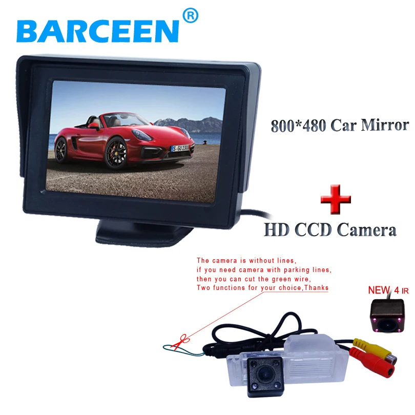 Use for Chevrolet Cruze Hatchback car reversing system bring lcd display 4.3&quotcar screen monito + hd 4 ir camera | Автомобили и