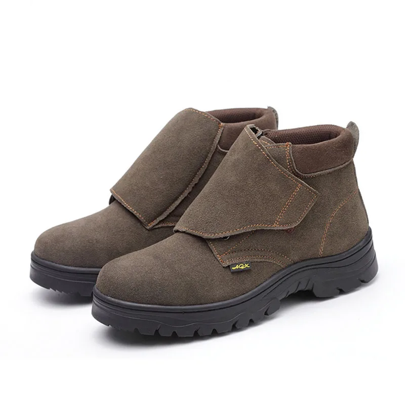 

Safety Shoes for Men 2019 New Genuine Leather Men Boots Work Shoes Hiking Men Sneakers Multifunction Protection Footwear