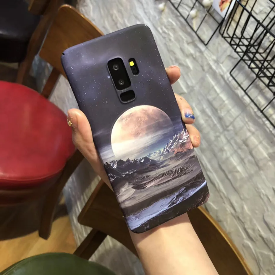 YAMIZOO S9 Case For Galaxy S9 Phone Cases Shockproof Hard Flower Note 8 9 S8 S7 Edge Case, For Samsung Galaxy S9 Plus Case Cover (8)