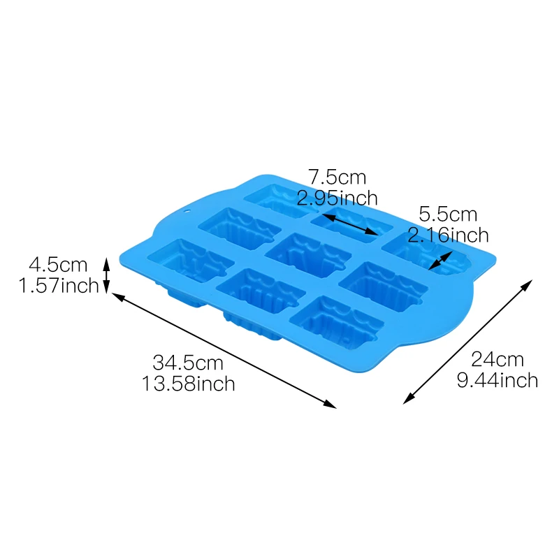 Поезд силиконовый Пудинг форма для печенья выпечка льда формы для крема DIY помадка торт Декор мыло глина шоколадные конфеты плесень формы для выпечки