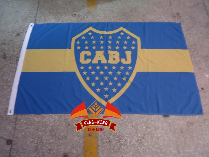 

CABJ football club logo,Free shipping,100% polyester 90*150cm,Argentina, Buenos Aires ,Boka Youth Sports Club
