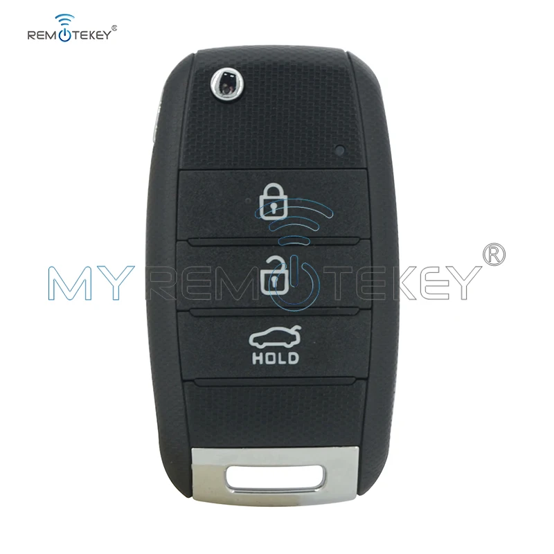 

Remtekey Flip key shell case 3 button for Kia Soul Sportage Optima Rio car key cover replacement