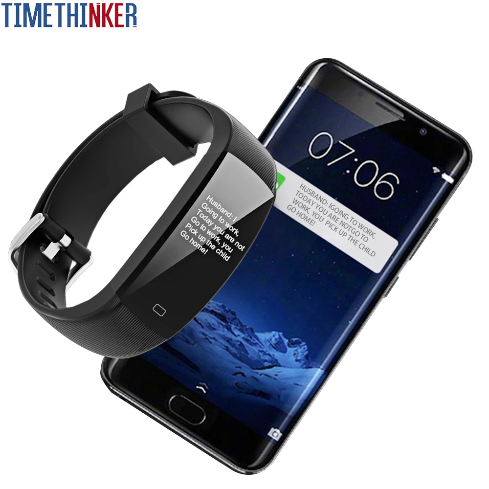 Timethinker F64C Умный Браслет IP68 Водонепроницаемый Спортивный слуховой ритм монитор