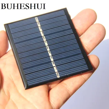 

BUHESHUI Smal 6V 95mA 0.57W Solar Cell DIY Solar Panel Module System Power For 3.7v Battery Charger 70*60MM 10pcs Free Shipping