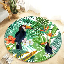 Новая мода тропические растения листья удобные Гостиная Детская комната ковролин 40 см коврики для ванной Кухня декор для ванной, дома двери