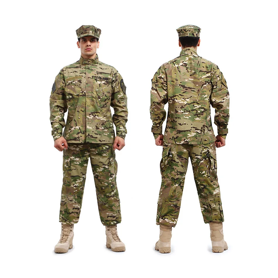 BDU CP Multicam Camouflage suit sets Army Military uniform combat