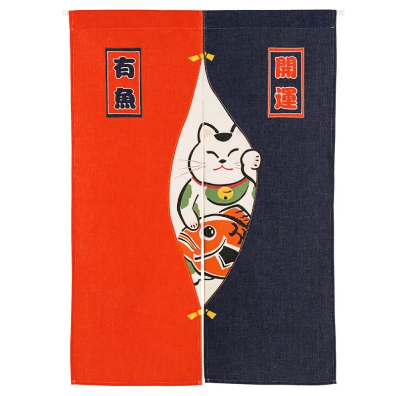 

Japanese Noren Half Open Door Curtain Tapestry Screens Cotton Linen Hanging Doorway Drape Valance Home textile