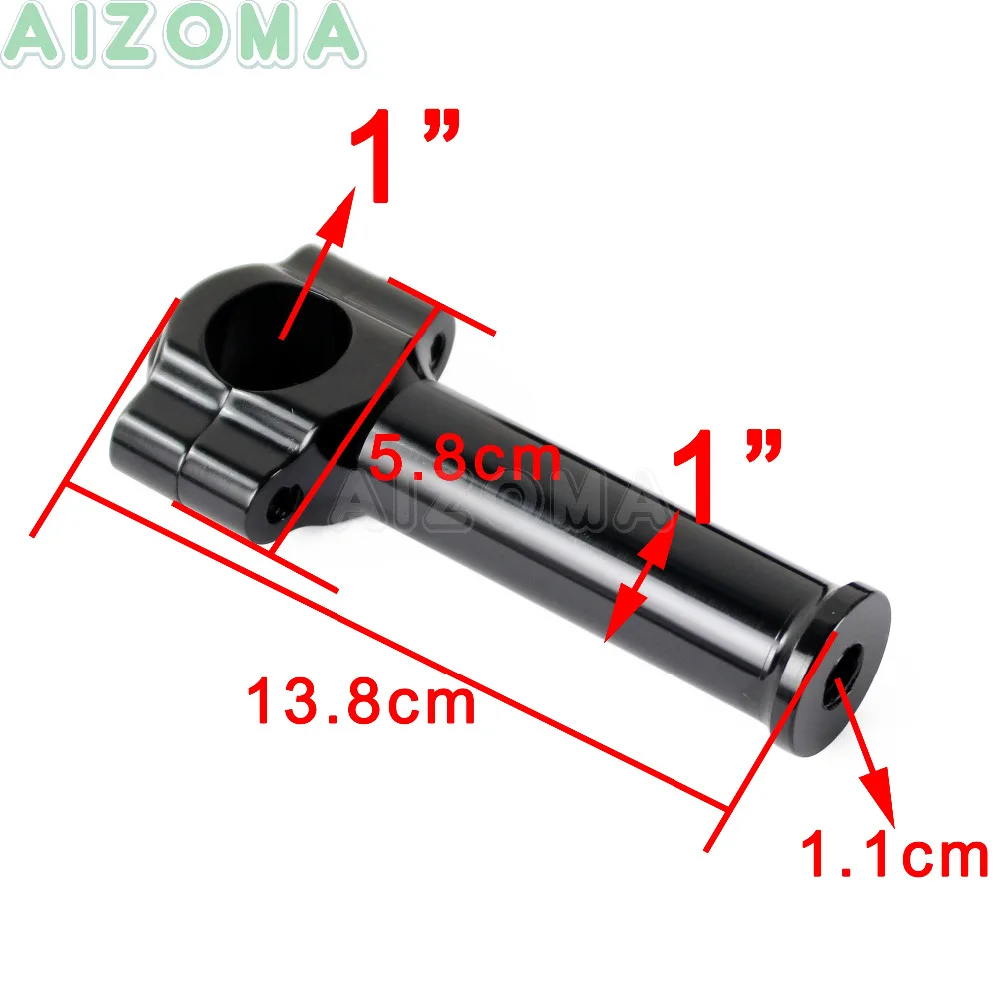 Грубое ремесло " Руль стояки алюминиевый 25 мм бар крепление СТОЯК ЗАЖИМ универсальный для Harley Dyna wide glide Fat Bob 5,5" Rise