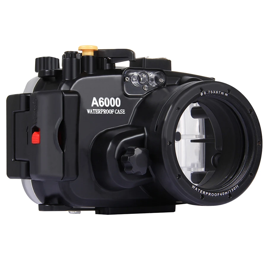 

40M 130ft Underwater Diving Camera Waterproof Shockproof Cover, Housing Case Bag Camera For SONY A6000 16-50MM