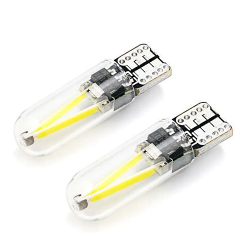 Светодиодные лампы T10 194 168 W5W COB с длительным сроком службы низким