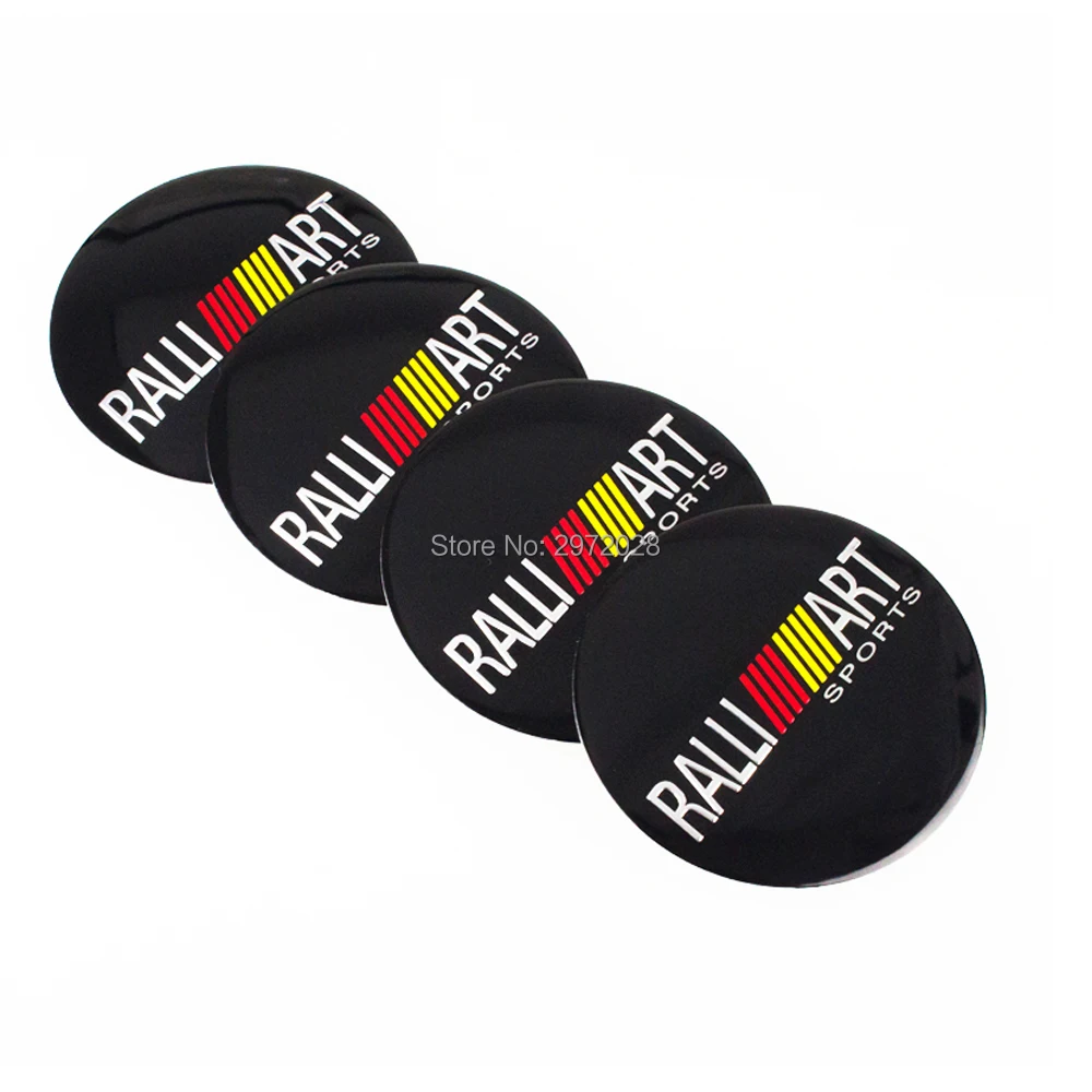 4 x Car Styling 3D Metal Aluminium Alloy Wheel Center Cap Stickers