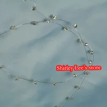 12 X Алмазная Хрустальная гирлянда(длина 2 метра), акриловая Алмазная гирлянда с серебряным стеблем, свадьба