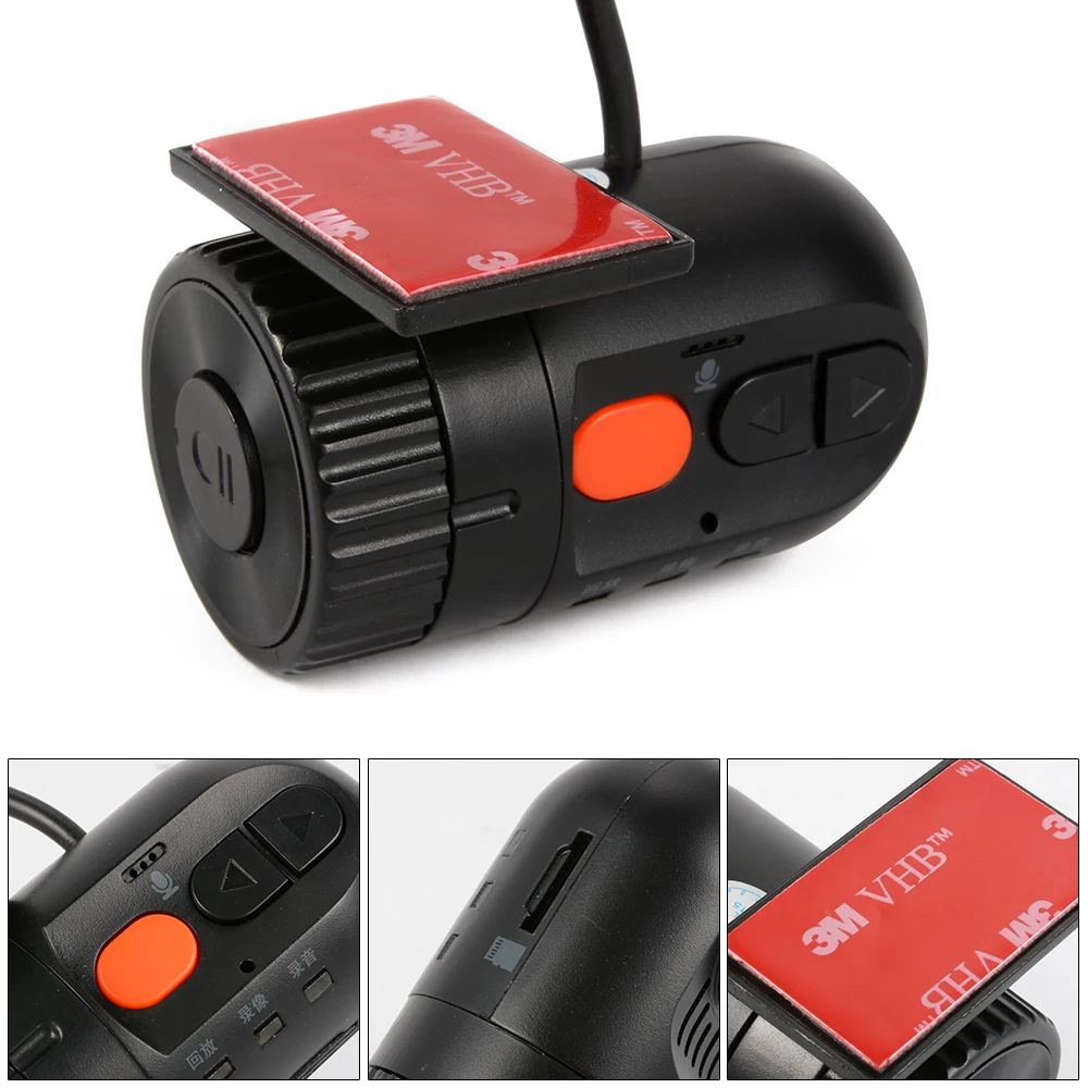 Автомобильный ВИДЕОРЕГИСТРАТОР Mini HD 120 Градусов Широкоугольный ...