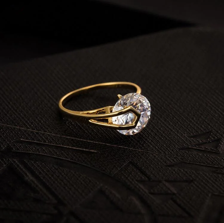 Brokenstone 10 мм циркония кольцо для женщин ювелирные изделия вечерние стиль|rings for