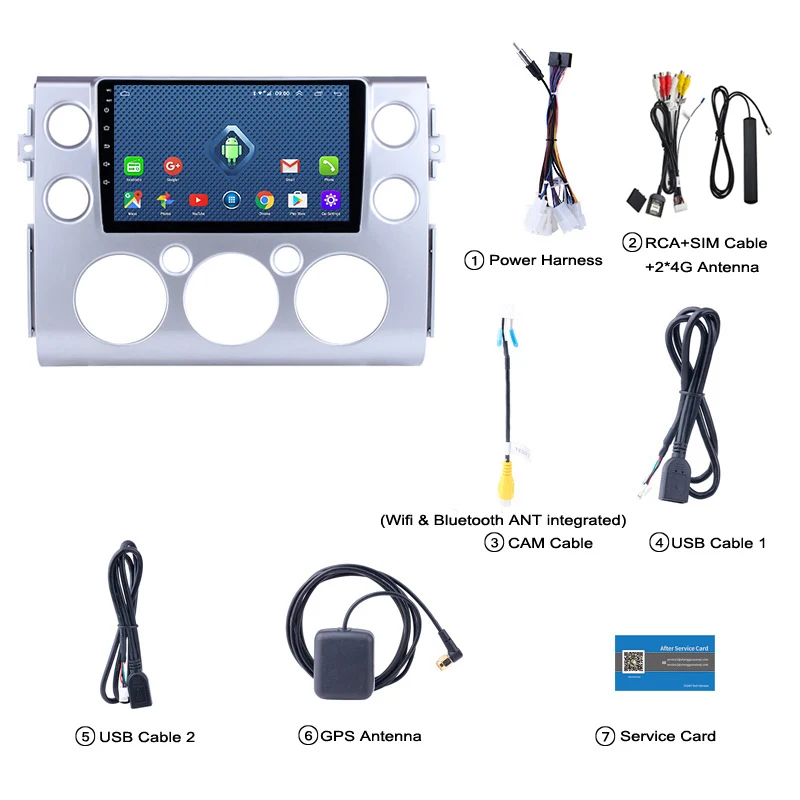 Flash Deal 4G Lte All Netcom 9 inch Android 8.0 Radio GPS Navigation System for 2007-2018 Toyota FJ CRUISER with WIFI Bluetooth 5