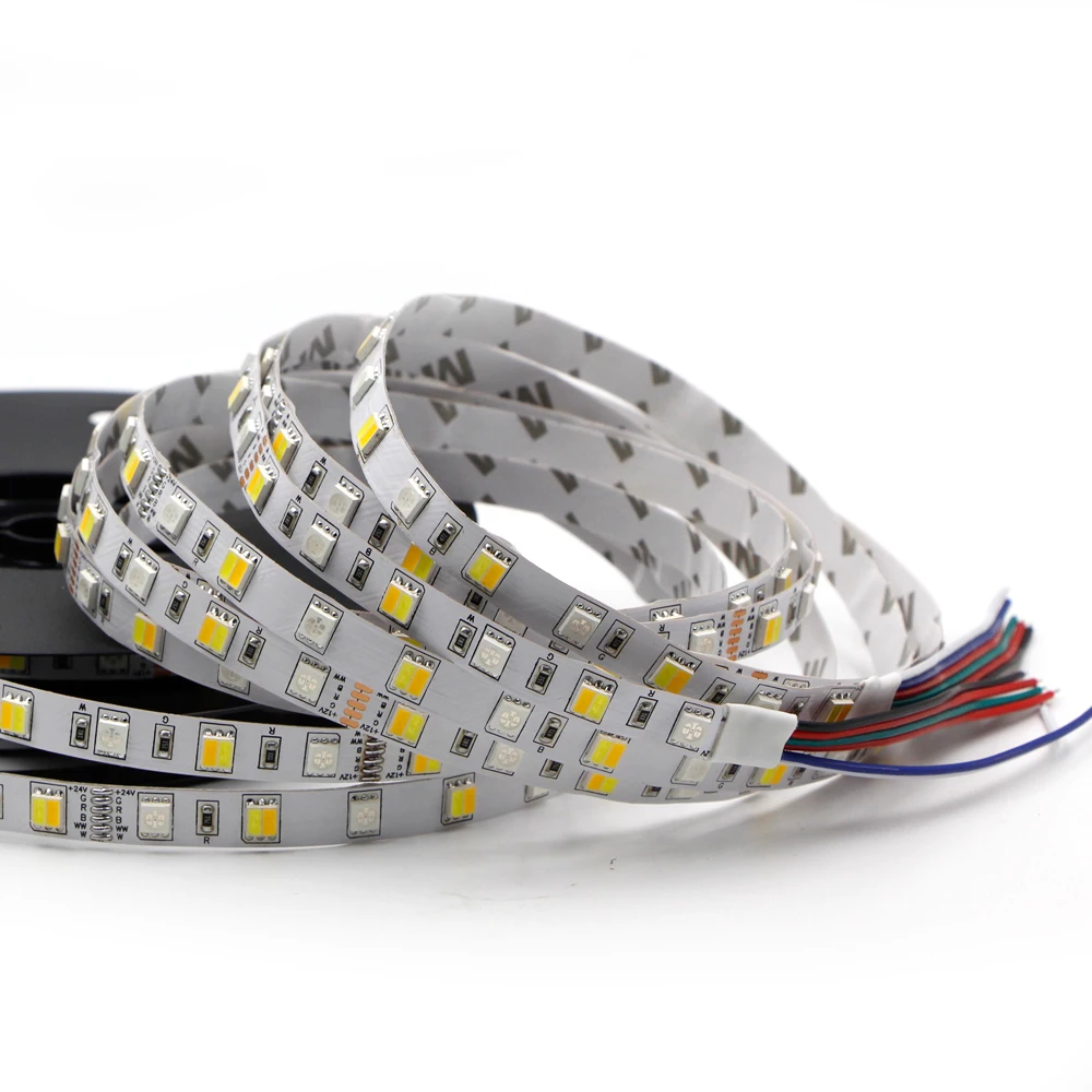 Светодиодная лента 5 м RGB CCT RGBW 2835 5050 SMD не водонепроницаемая светодиодная e