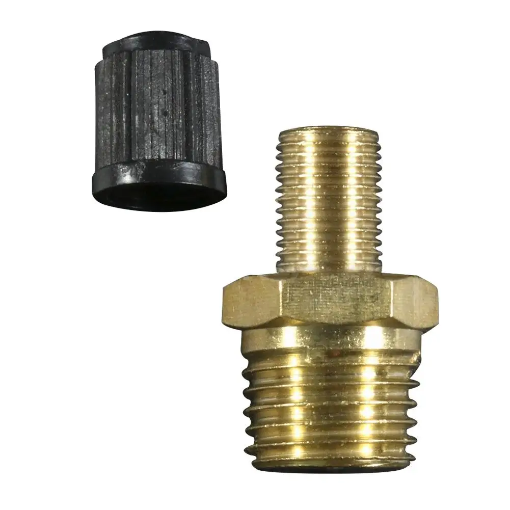 Valve Stems & Caps 2pcs 1/8" Brass Wheel Tire Tyre Air Compressor Tank