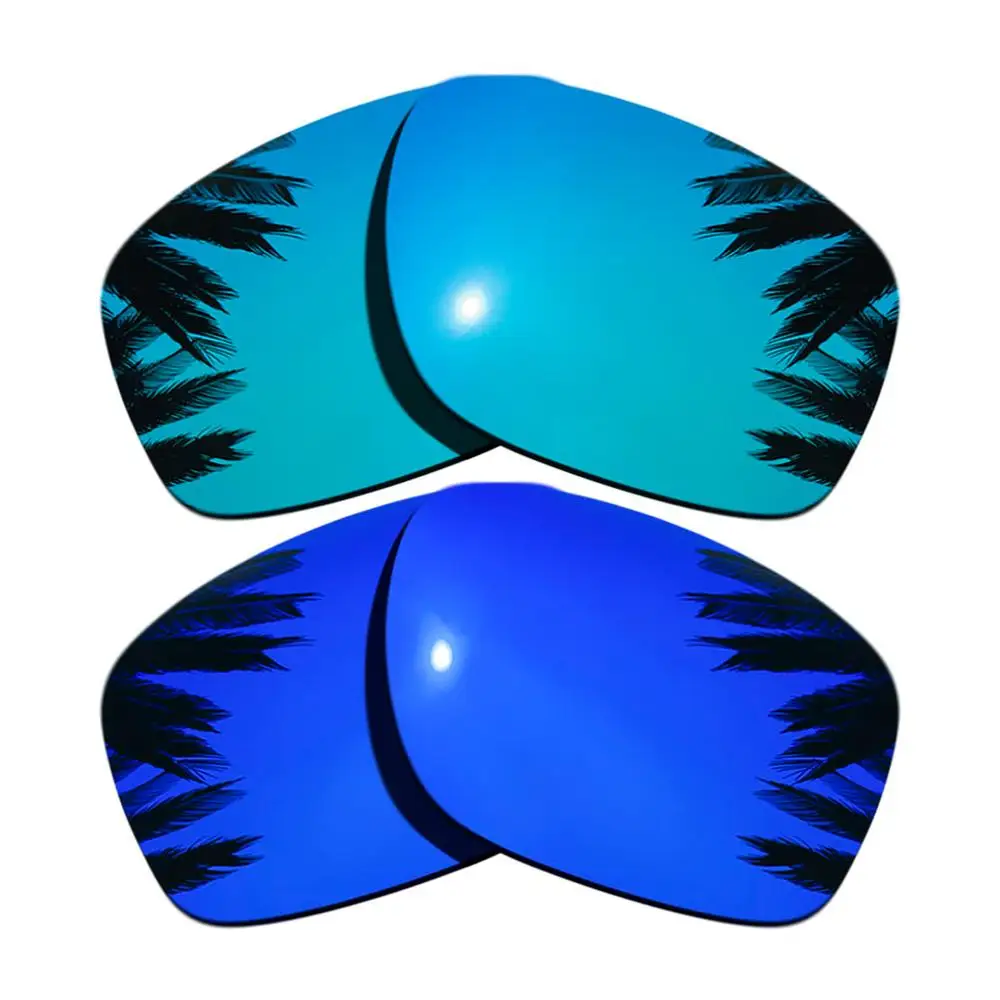 Поляризованные зеркальные линзы для замены покрытия для-Оукли ленточная рамка многоцветные - Цвет линз: Ice Blue-Purple