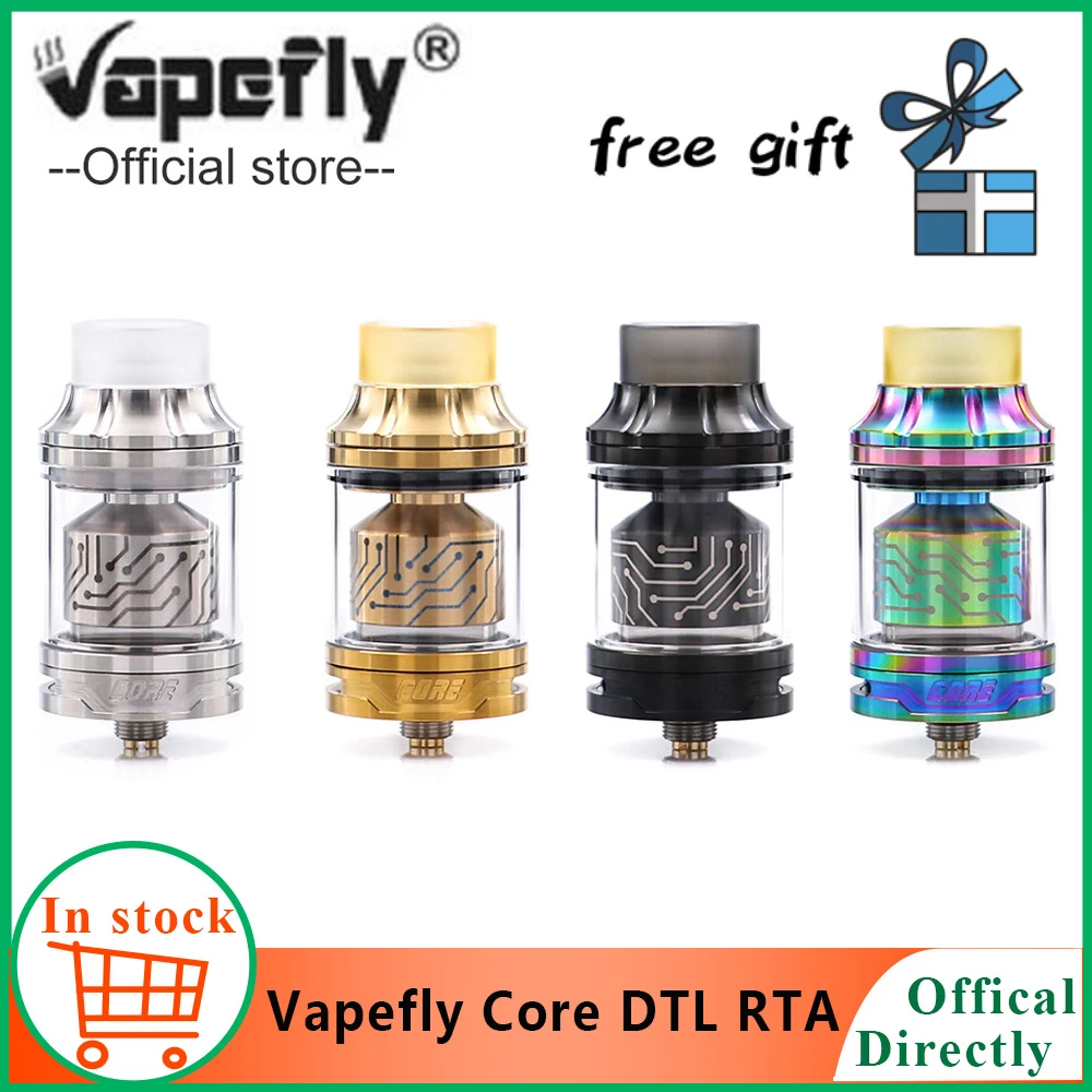 Новые оригинальные Vapefly Core DTL RTA Q воздуха системы одной катушки/двойной катушки 4 мл ёмкость для aegis Легенда mod