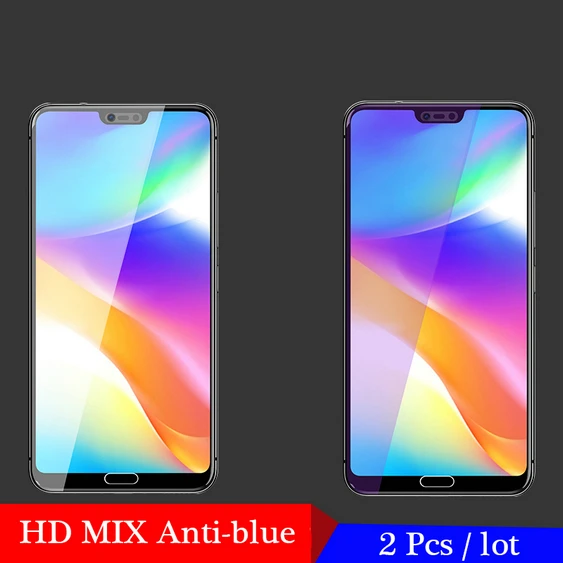 2 шт./лот 9H закаленное стекло для Huawei Honor 10 V20 V10 Защитная пленка для Huawei Honor View 10 V20 - Цвет: HD MIX Anti-blue