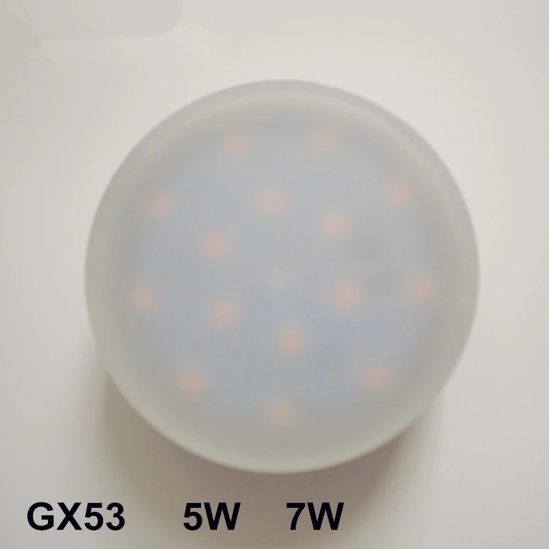 10 шт./лот Бесплатная доставка GX53 led светильник 220 В 240 переменного тока/110 тока 5 Вт 7