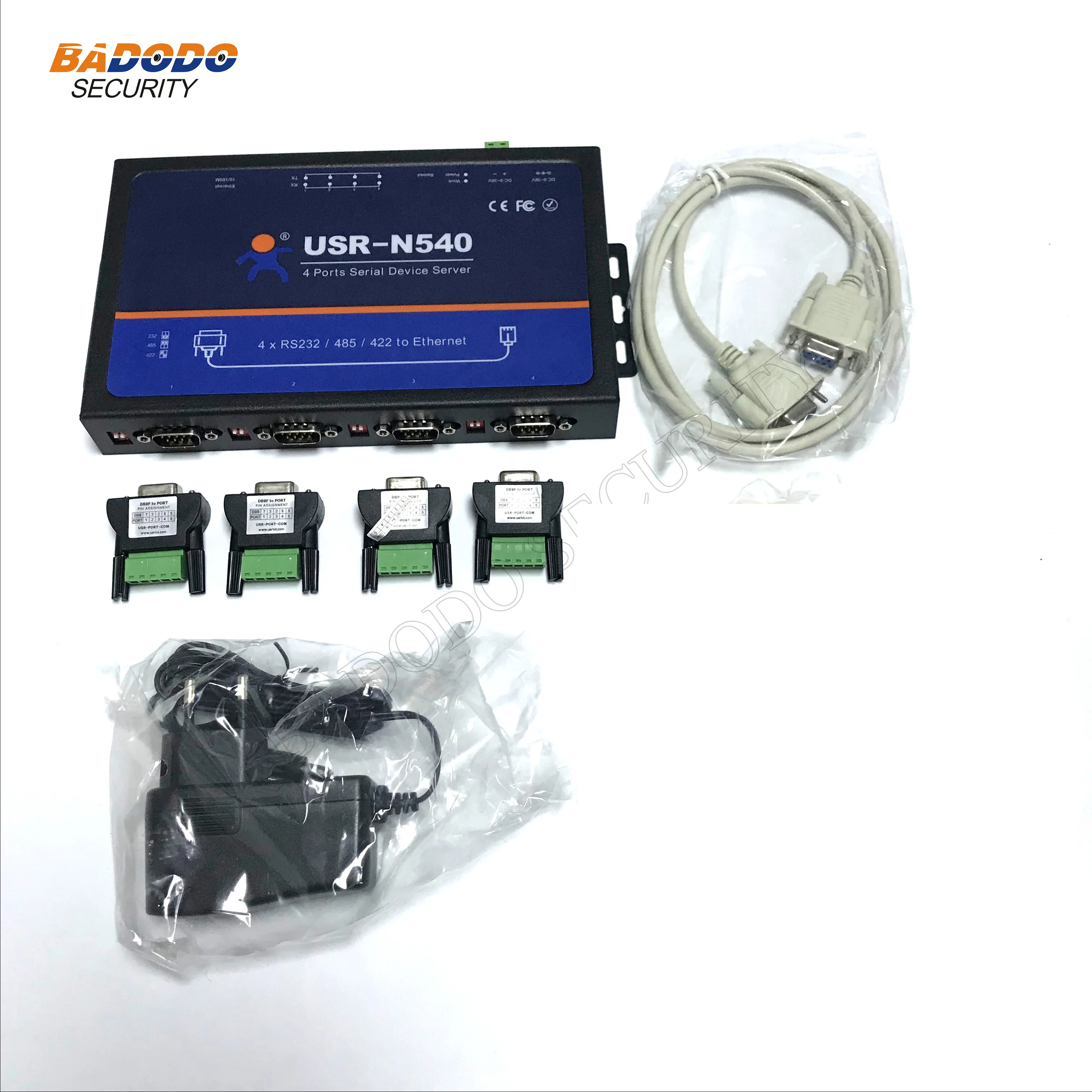 

Industrial 4 Ports Serial Device Server USR-N540 RS232 RS485 RS422 to Ethernet Network Converter Support Modbus RTU To TCP