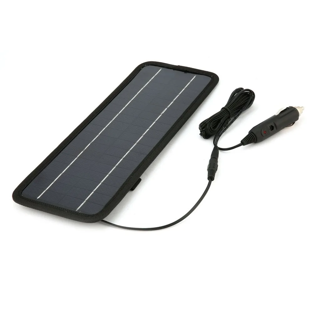 18V 4.5W Car Battery Solar Charger Portable Solar Panel Charger with Cigarette Lighter Plug