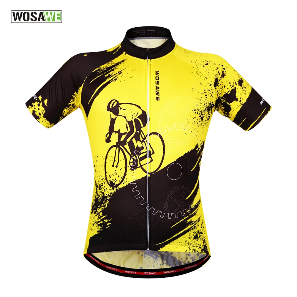 Men‘s Cycling Clothing Bicycle Jersey Sportswear Short Sleeve Bike Top T-Shirt