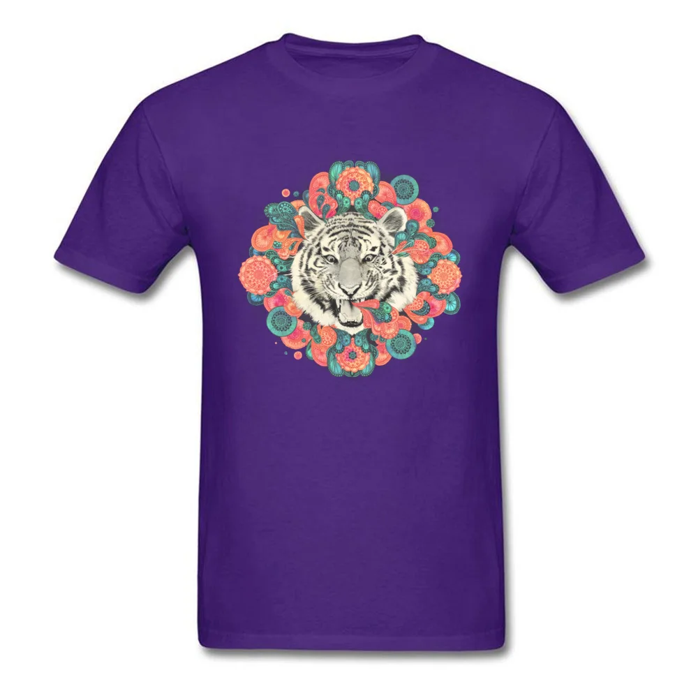 Tops T Shirt bengal mandala Summer Newest Casual Short Sleeve All Cotton Round Collar Boy T-Shirt Casual Tee Shirts bengal mandala purple