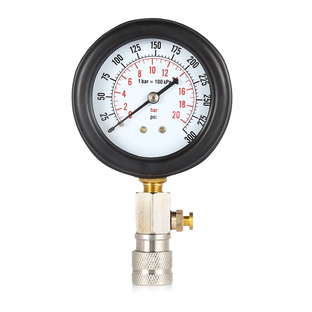 VicTsing Auto Petrol Gas Engine Cylinder Compression Gauge Tester Tool Multi-Function Oil Pressure Gauge Fuel Pressure Tester    (5)