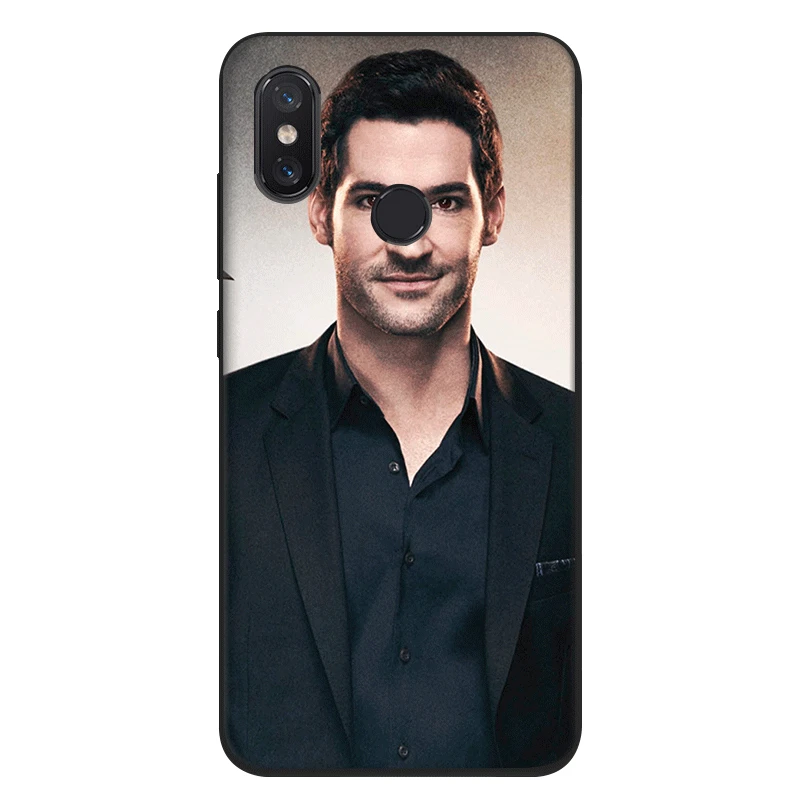 Силиконовые черные ТПУ чехлы для Xiaomi Mi 6 8 A1 A2 F1 lucifer ТВ серии постер