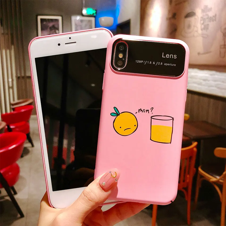 Жесткий Пластик Чехлы для iPhone 6 6S 7 8 X Coque Высокое качество PC чехол телефона плюс