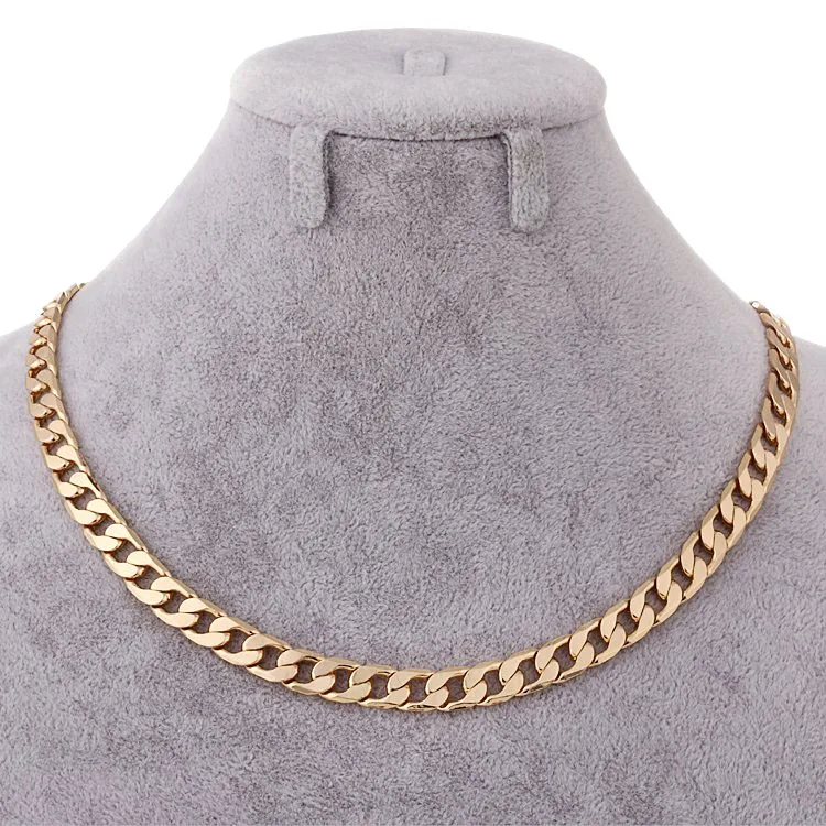 

45CM Gold Chain Necklace Men Jewelry Bijoux Hommes Collier Colar Masculino Collares Largos Hombres Collane Uomini Kolye N18-15