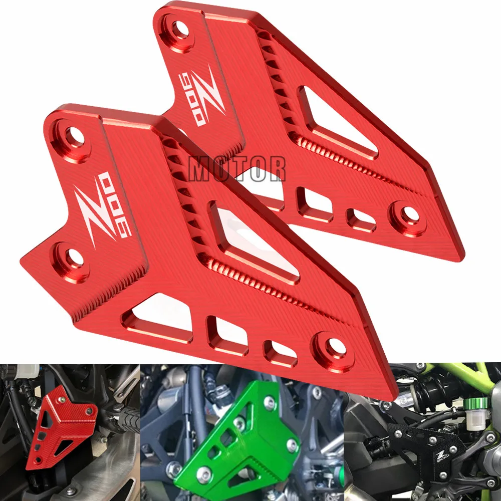 

Motorcycle Accessories For Z900 Z 900 2017 Foot Peg Heel Protection Protective Film Mount Heel Guard Protector Motorbike Parts