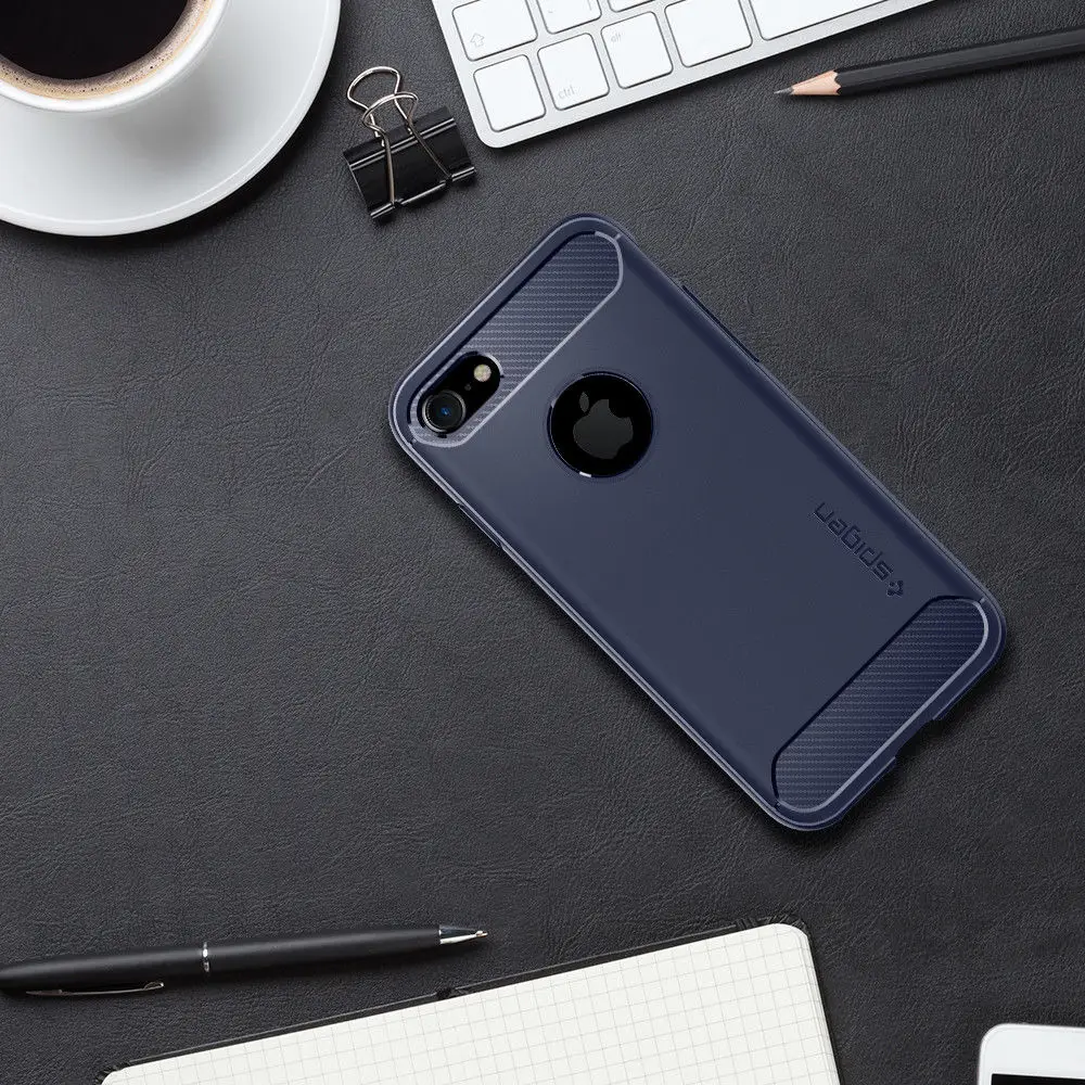 100% Original SPIGEN Rugged Armor para iPhone 8/iPhone 6 s/iPhone 7 100% Original SPIGEN Rugged Armor para iPhone 8/iPhone 6 s/iPhone 7