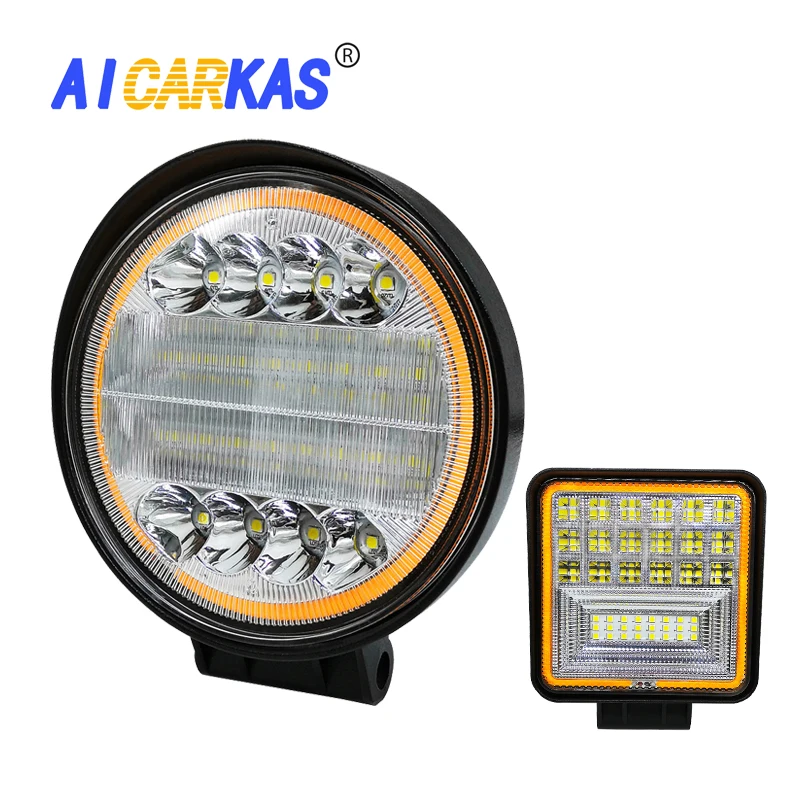 

AICARKAS 3000K 6000K 72W 126W LED Bar 12V 24V LED Work Light Bar for Off Road 4x4 Spot Beam Driving Fog Light Car Accessories