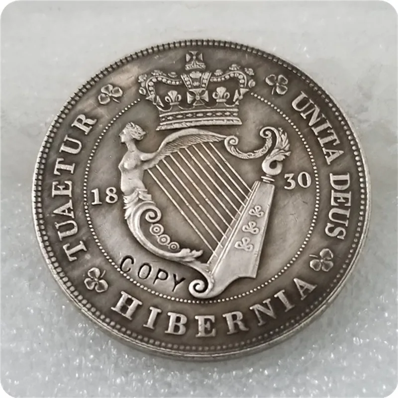 1830 UK Crown George IV Welsh Coin Silver COPY FREE SHIPPING | Дом и сад